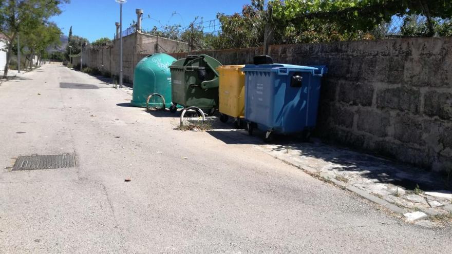Contenedores de basura en Son Espanyol
