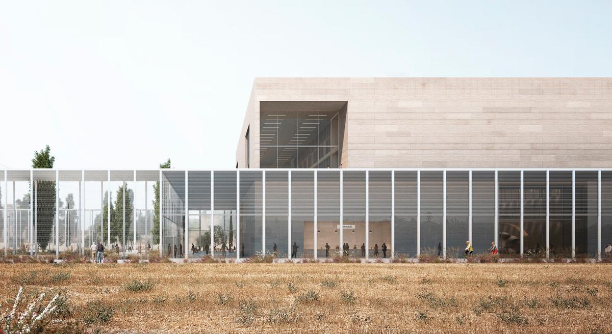 Interior del futuro recinto ferial.