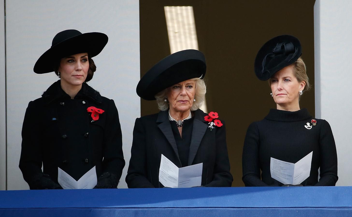Kate Middleton, discreta elegancia en el Día de los Caídos