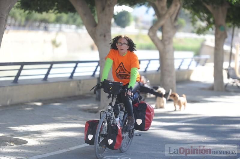 Protesta en bicicleta contra el fracking