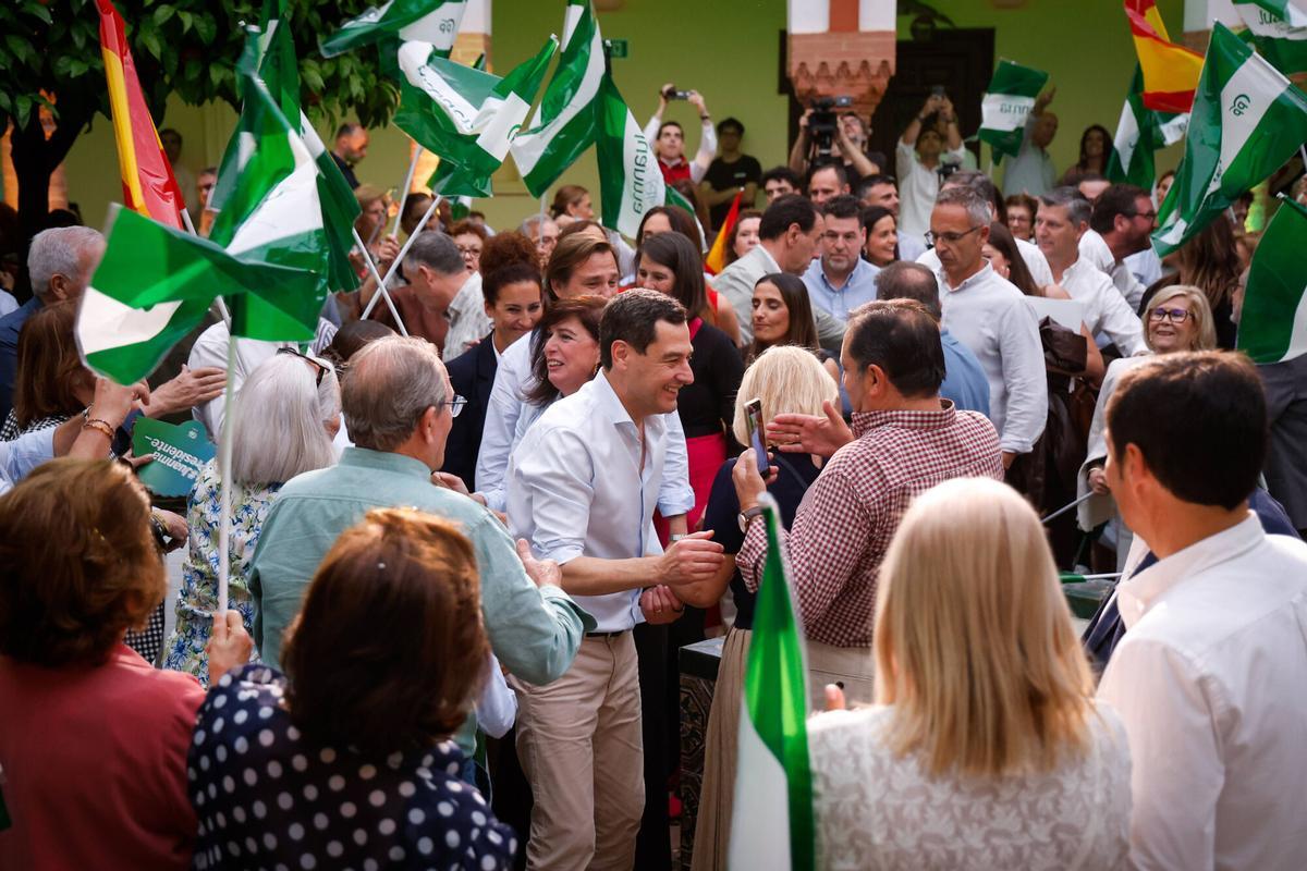Juanma Moreno abre la campaña en Palma del Río
