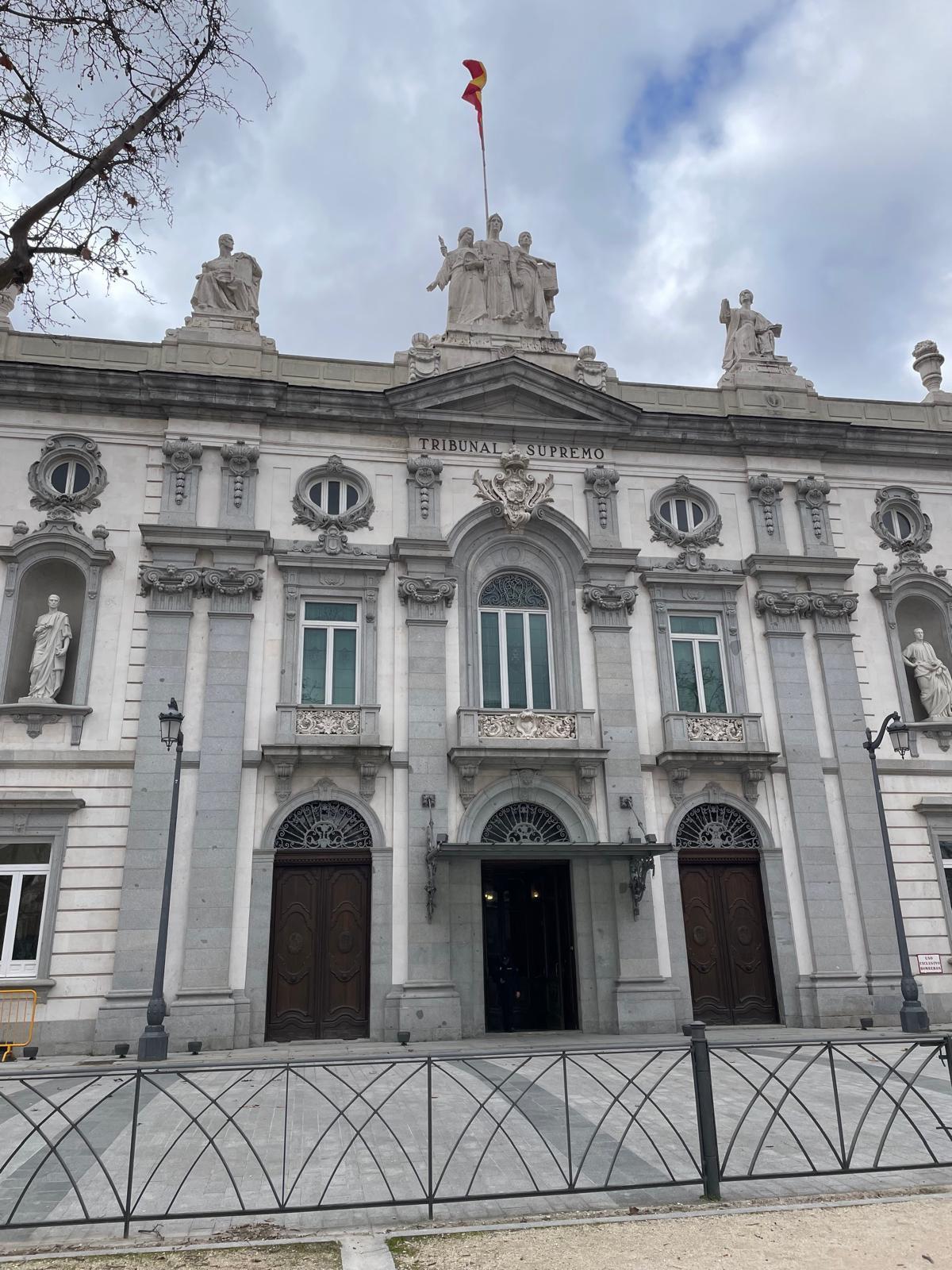 Fachada del Tribunal Supremo
