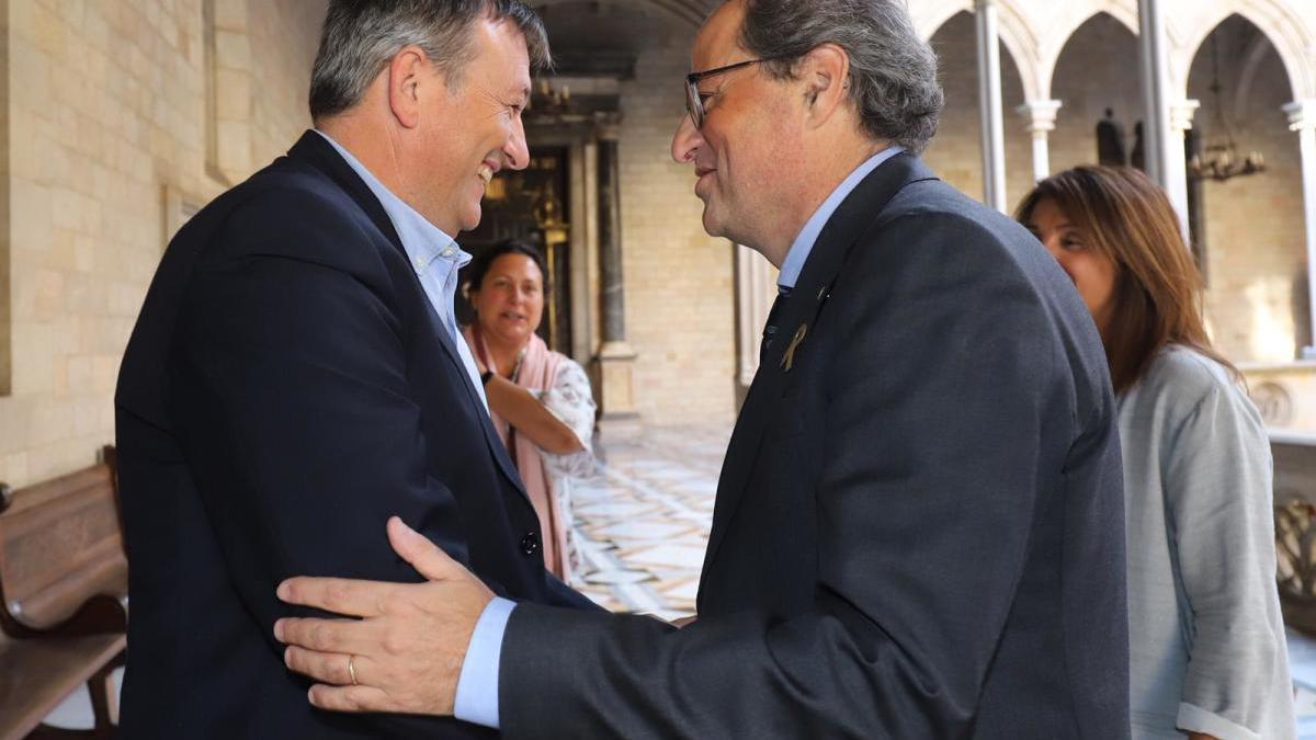 Quim Torra amb Josep Maria Cervera, president de l&#039;AMI.