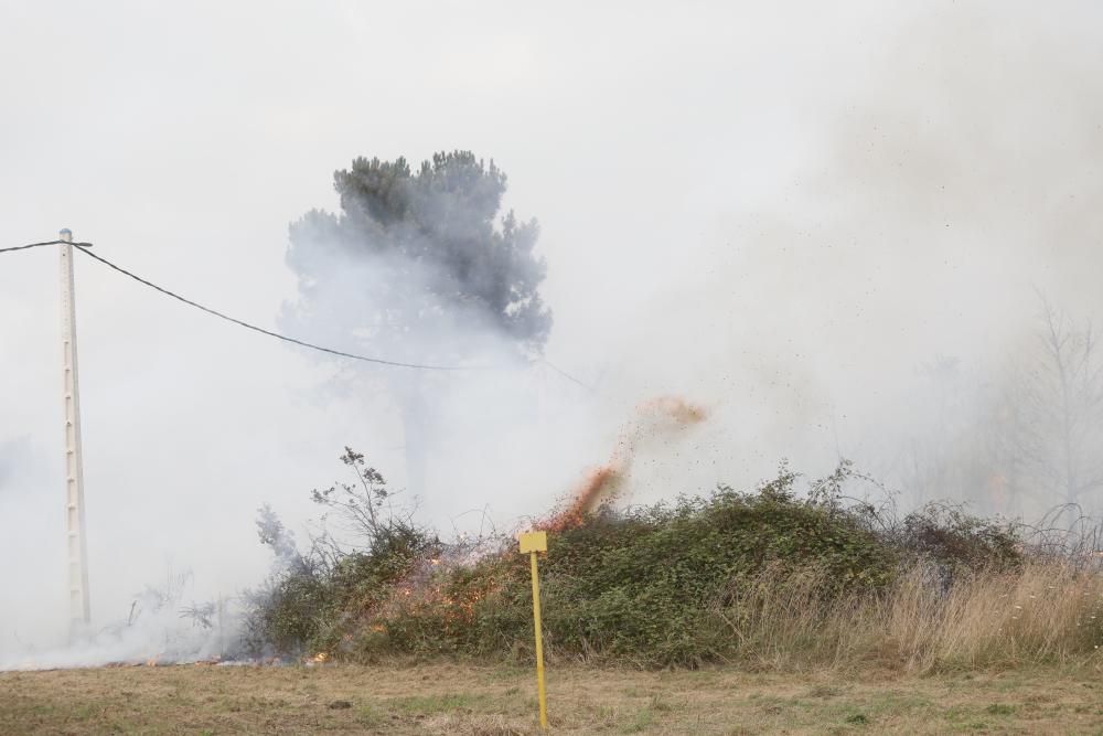 Incendio entre el Colegio Inglés y La Fresneda