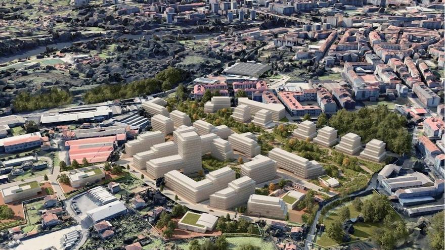 La Xunta de Galicia planea construir una torre de 15 plantas al lado del Camiño Real de Santiago en Ourense