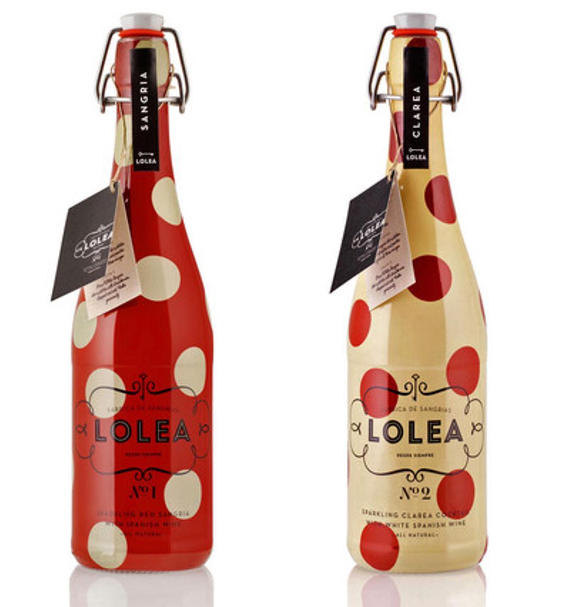 Ampolles de sangria i clarea de la marca Lolea.