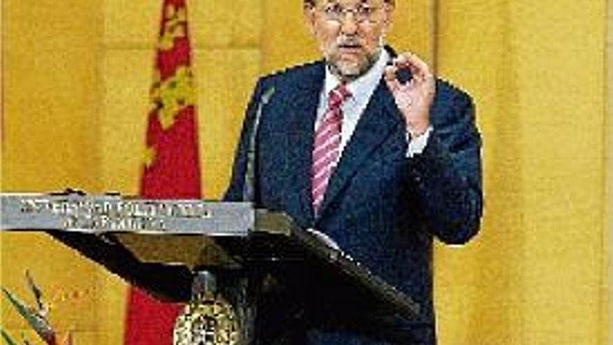 El president dels populars, Mariano Rajoy