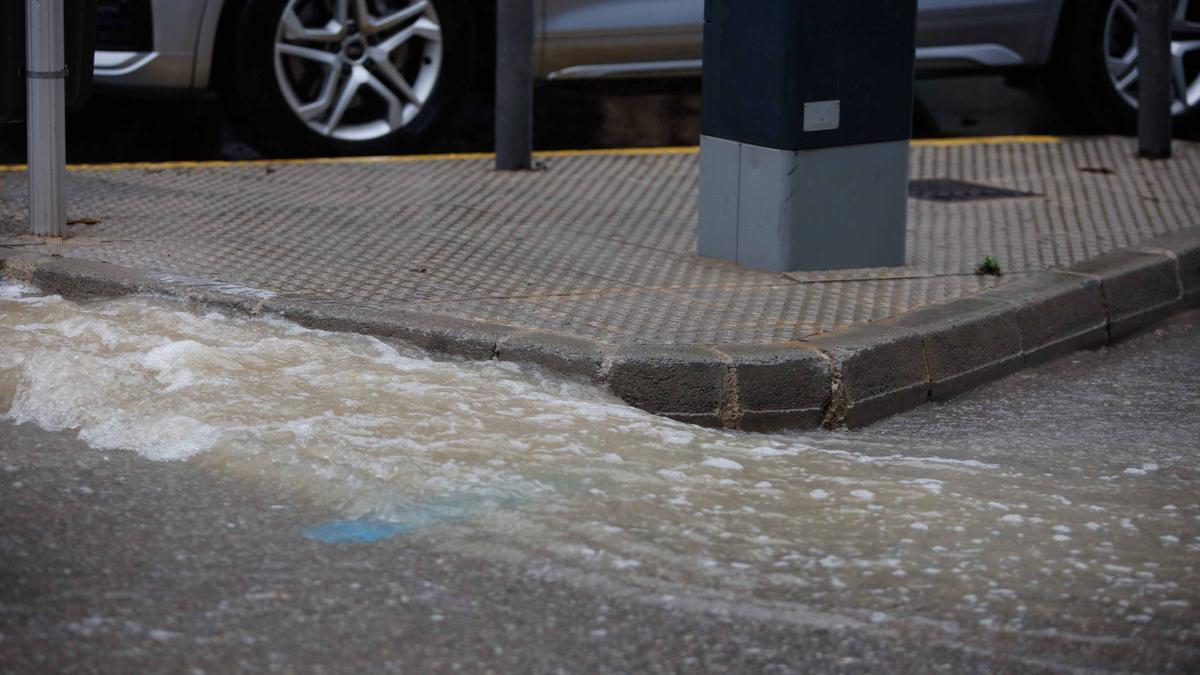 Imágenes de la lluvia en Ibiza