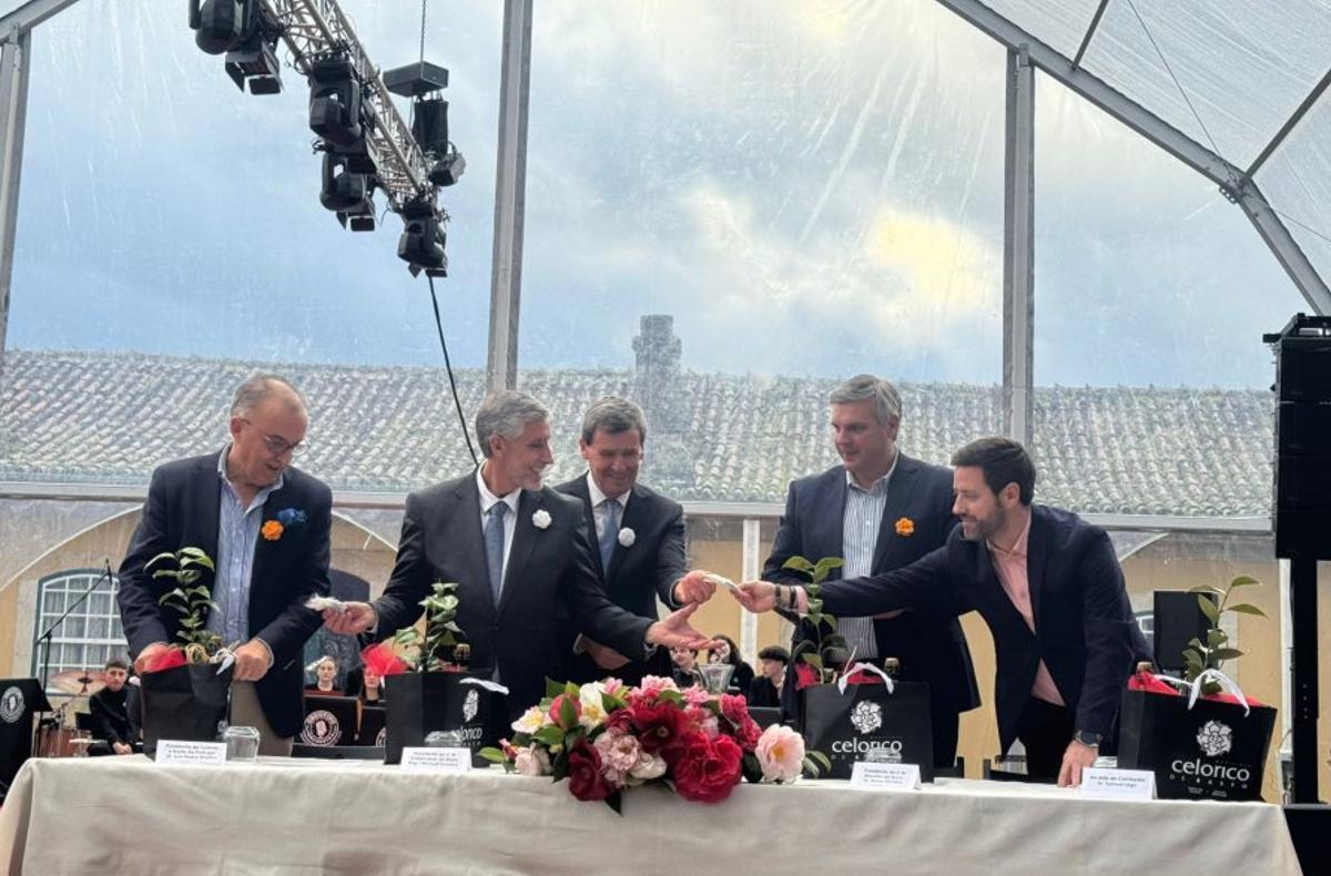 El alcalde cambadés en un momento del evento. | FDV