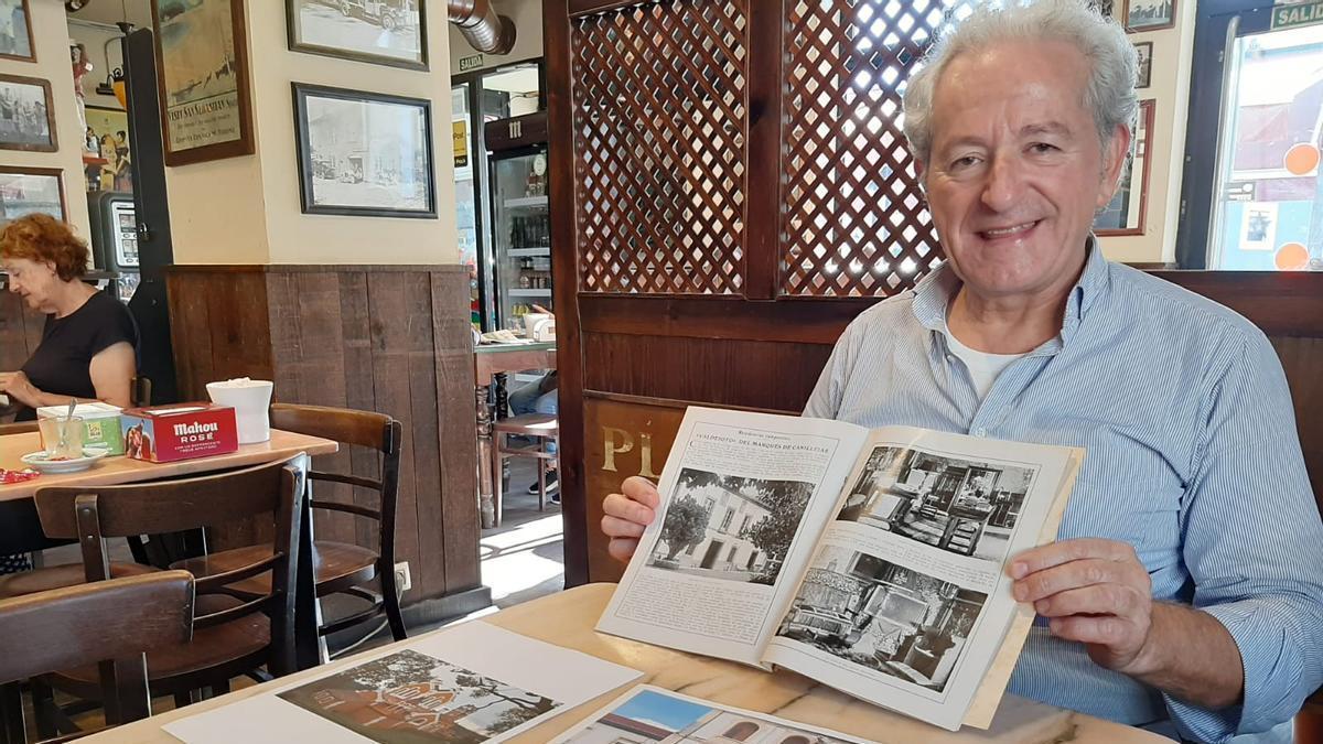 José Manuel Rodríguez Hevia, con fotos y documentos sobre el patrimonio de Valdesoto