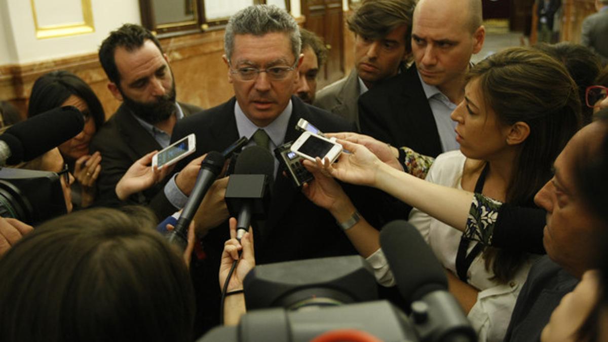 El ministro de Justicia, Alberto Ruiz-Gallardón, el pasado 20 de abril.