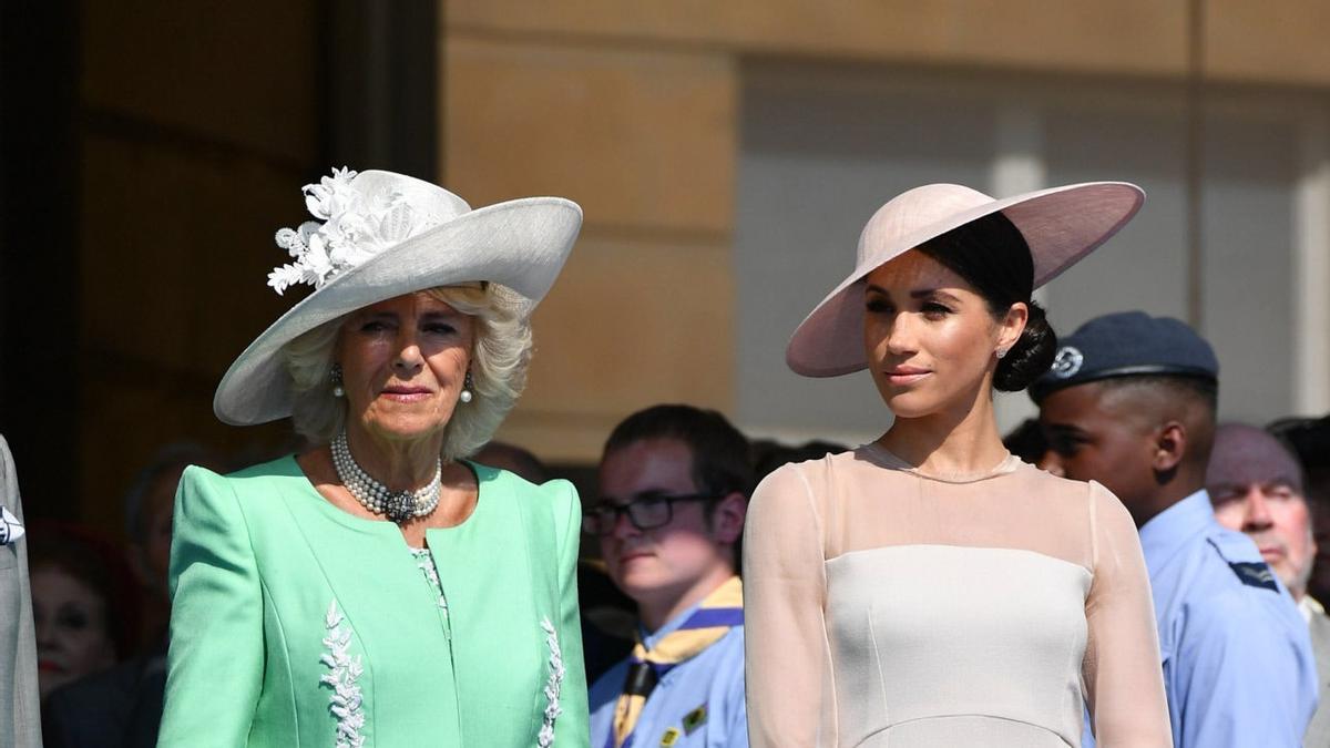 Camila Parker y Meghan Markle después de la boda