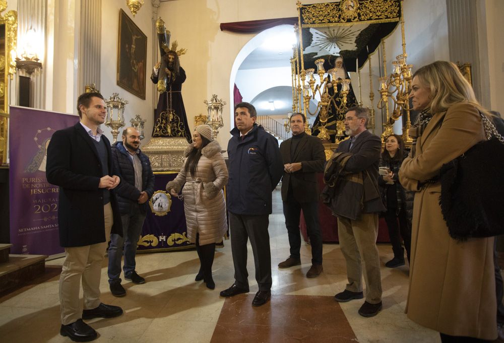 La Mayoralía de la Sang de Sagunt recibe la visita de Carlos Mazón