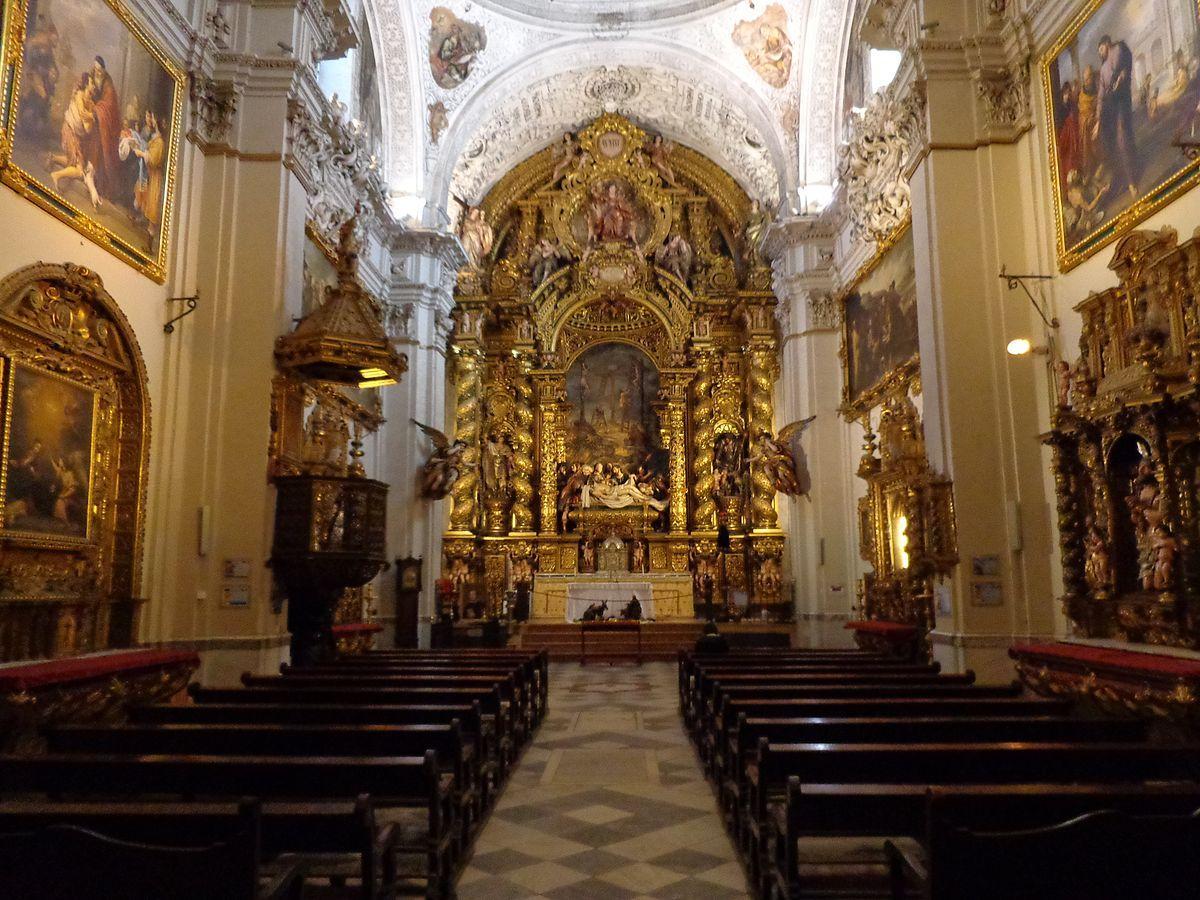 Interior de la iglesia de San Jorge, del Hospital de la Caridad.