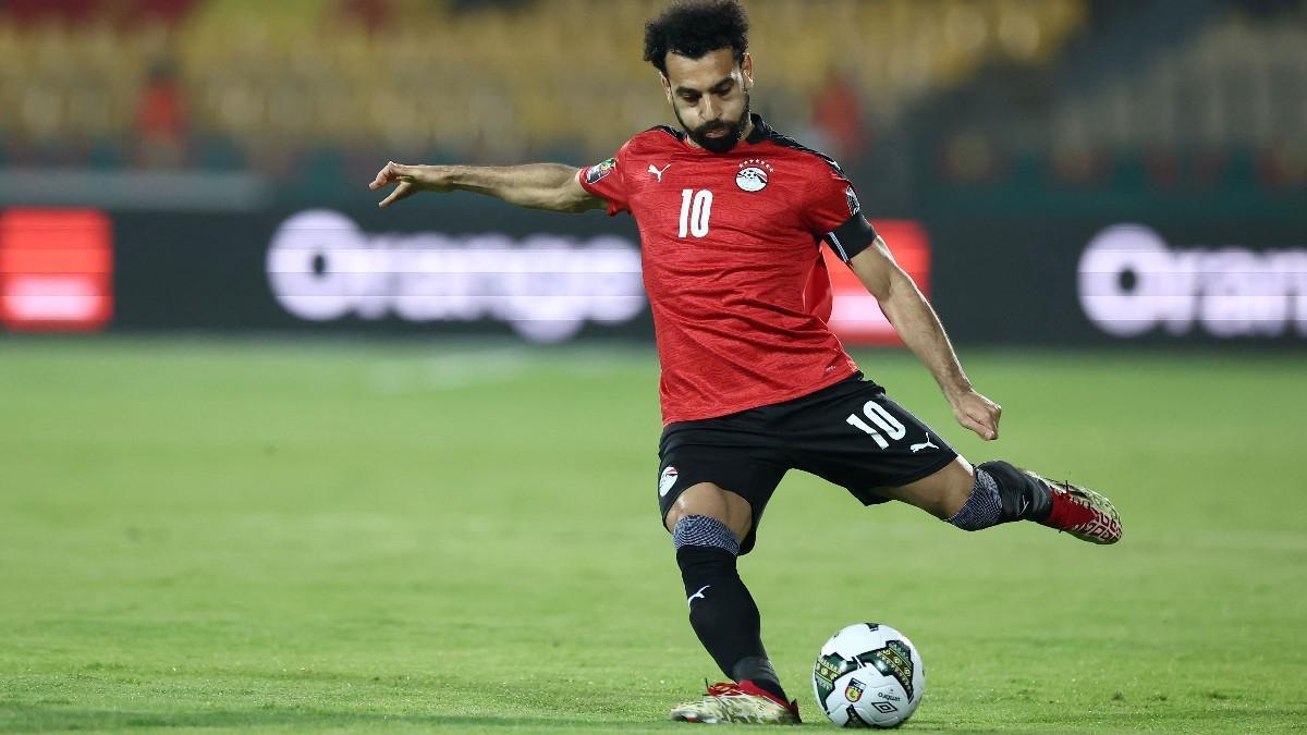 Salah, durante el partido contra Sudán