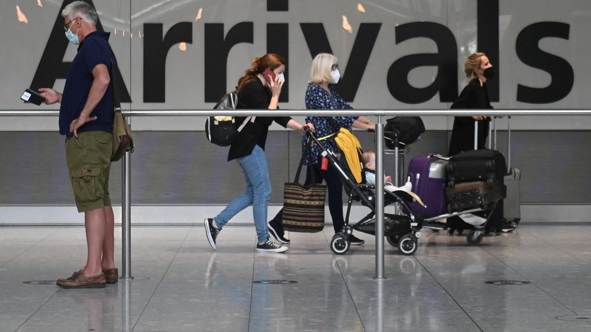 Terminal de llegadas del aeropuerto de Heathrow, en Londres.