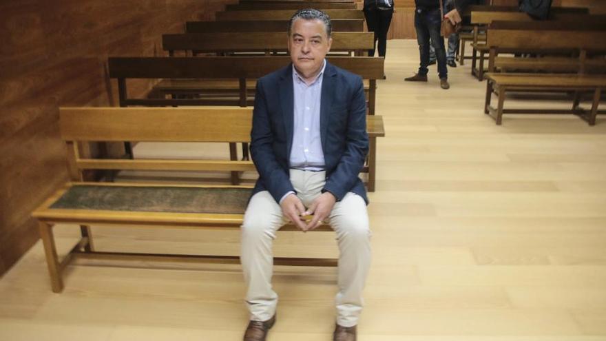 Javier Pérez durante el juicio.