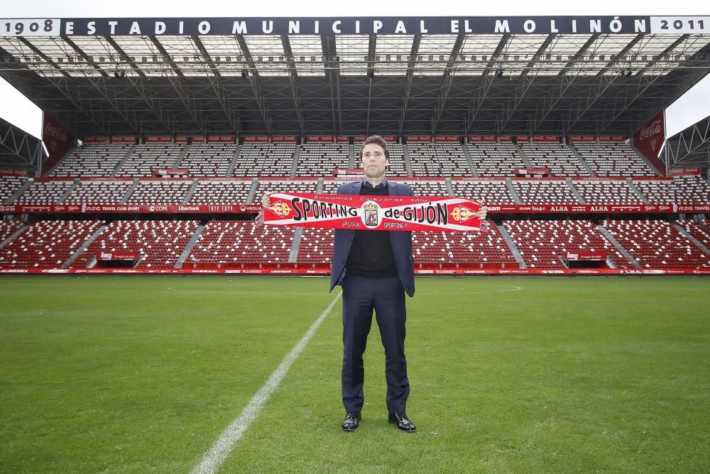 Presentación de Rubi como nuevo entrenador del Sporting