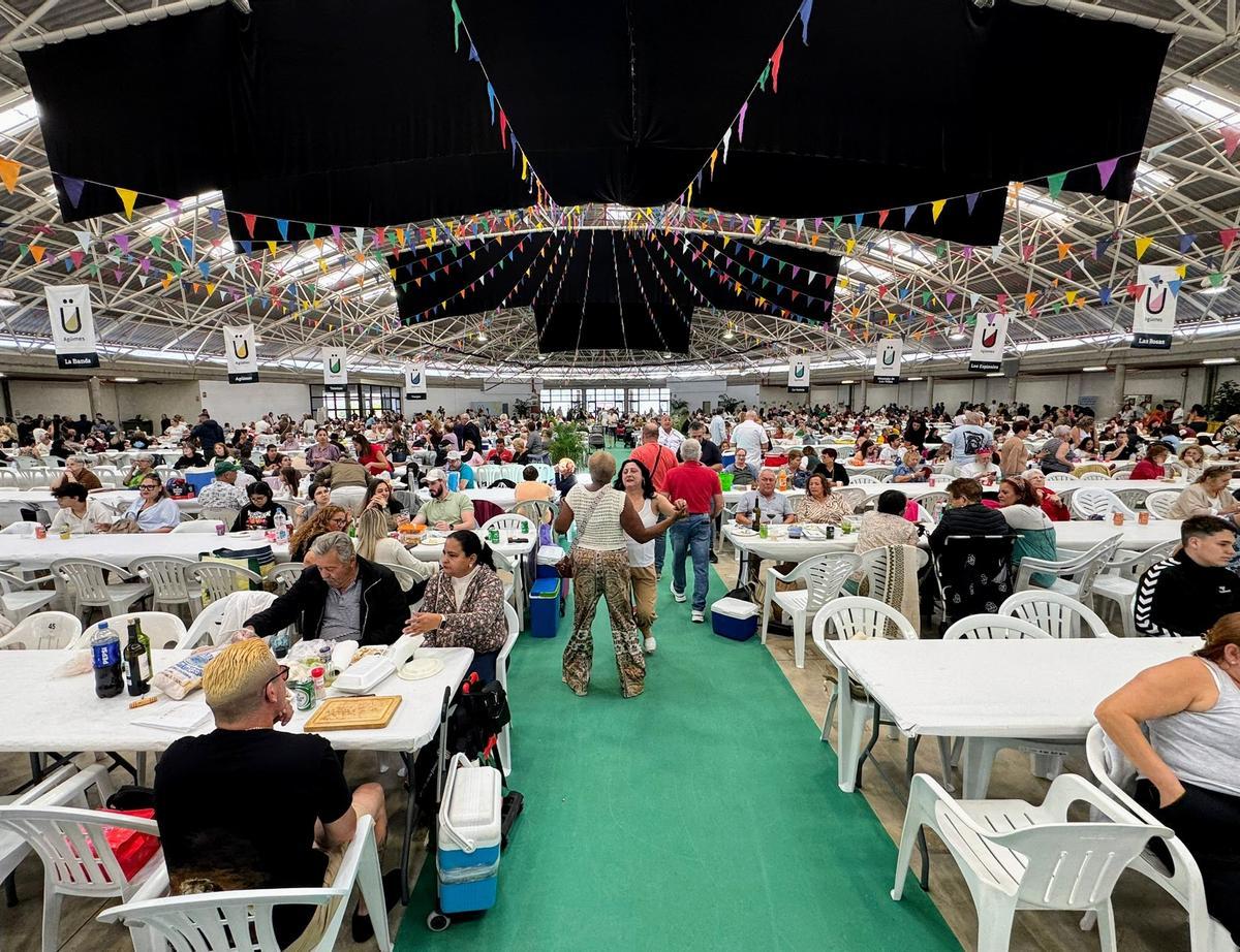 Imagen del Día de la Vecindad, celebrada en el Recinto Ferial de Agüimes.