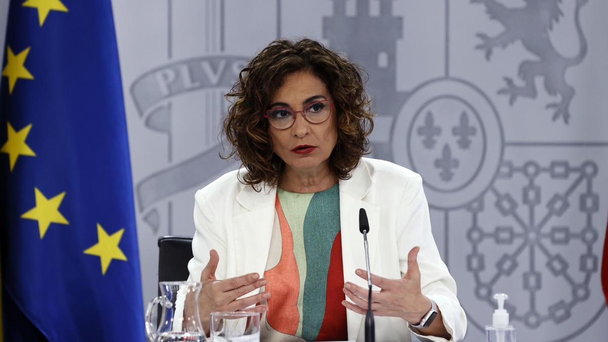 La ministra de Hacienda y portavoz, María Jesús Montero.