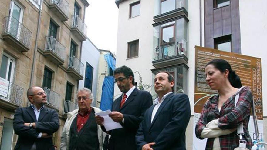 Francisco Rodríguez, Gallego Jorreto, Xan Rodríguez, García Mata y Áurea Soto.  // Jesús Regal