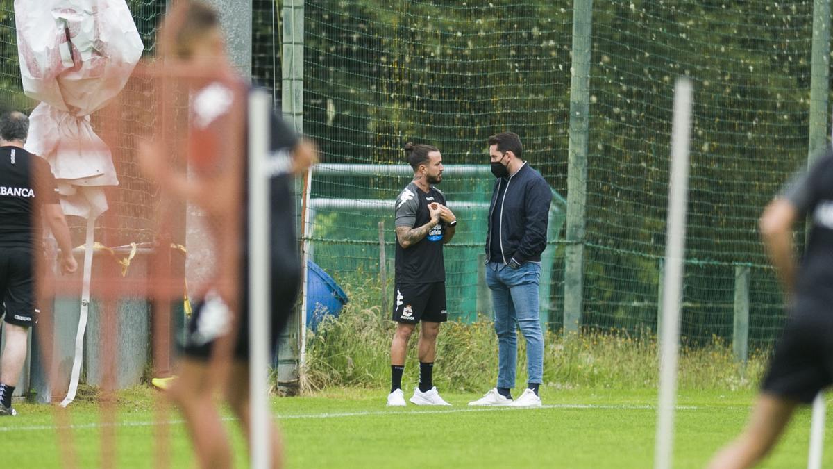 Pimer entrenamiento de la pretemporada del Dépor 2021-2022