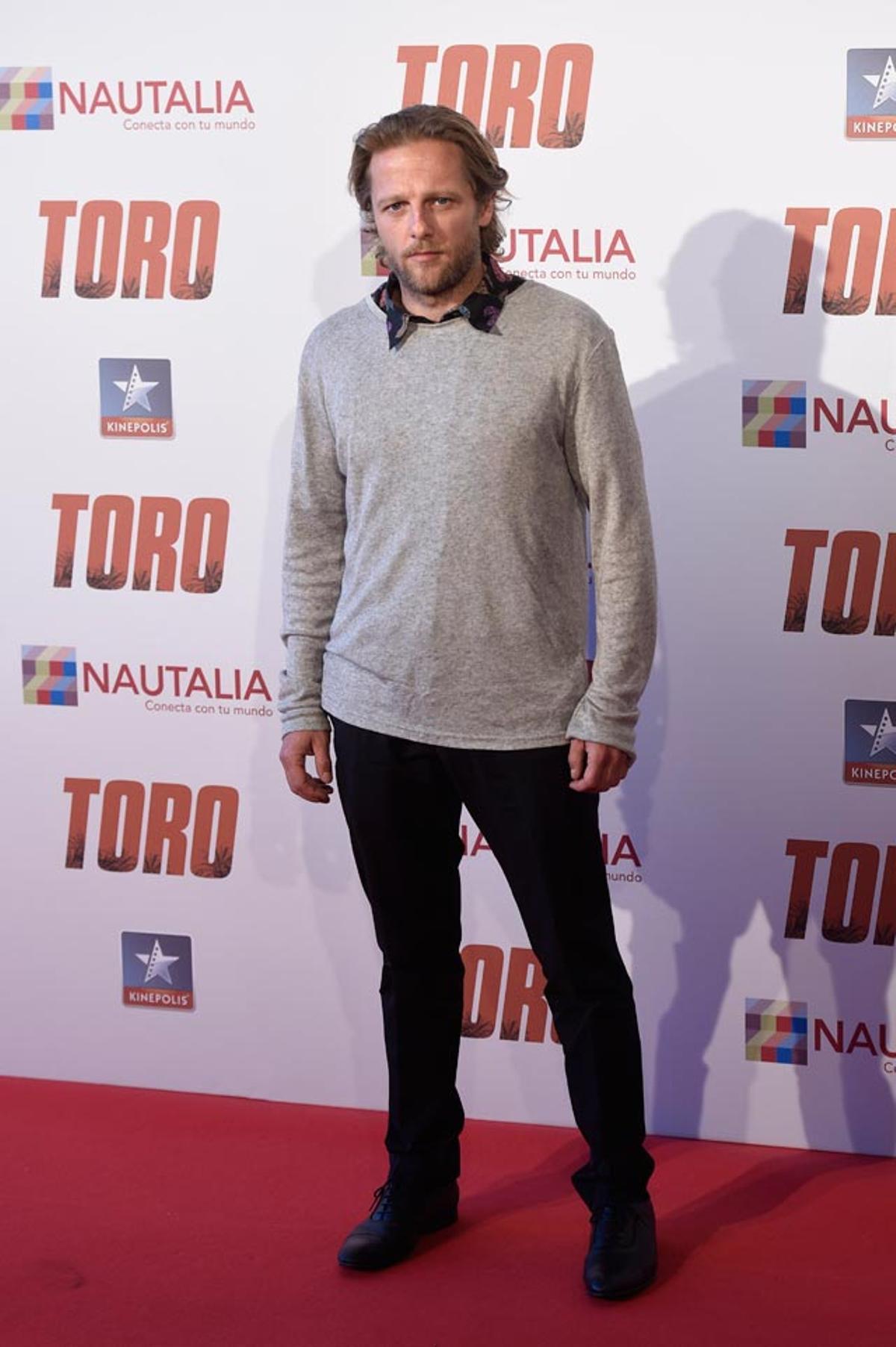 Juan Díaz, en la première de Toro en Madrid.