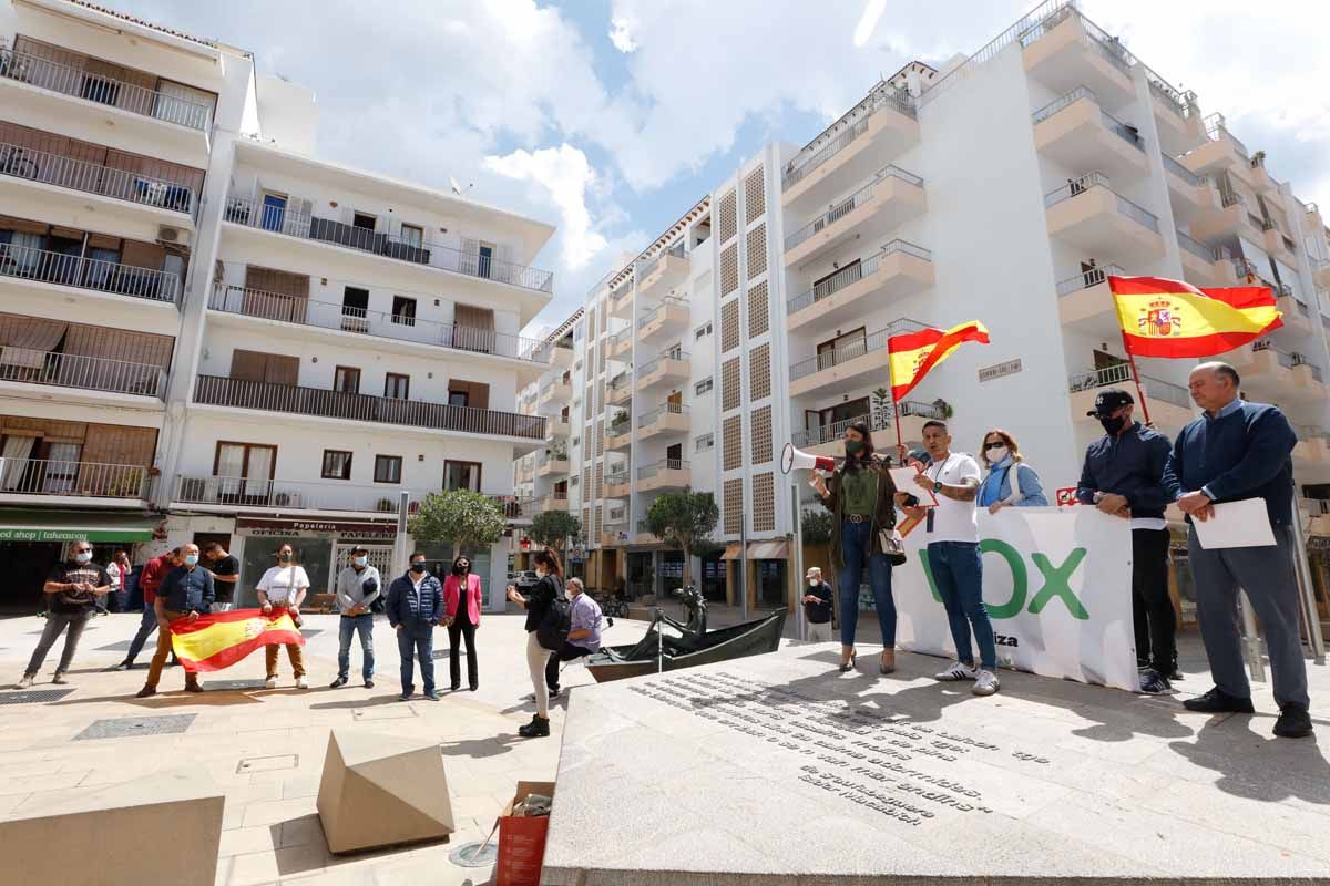 Concentración de Vox en Ibiza