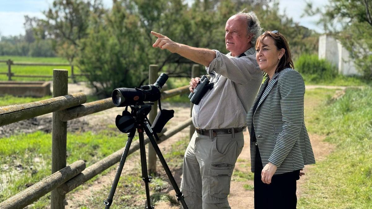 El secretari de Transició Ecològica, Jordi Sargatal, i la consellera de Territori, Habitatge i Transició Ecològica, Sílvia Paneque.