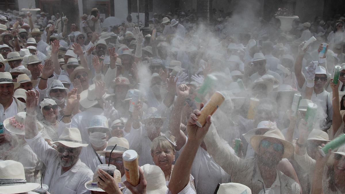 Celebración de Los Indianos en el Carnaval 2020, en Santa Cruz de La Palma.