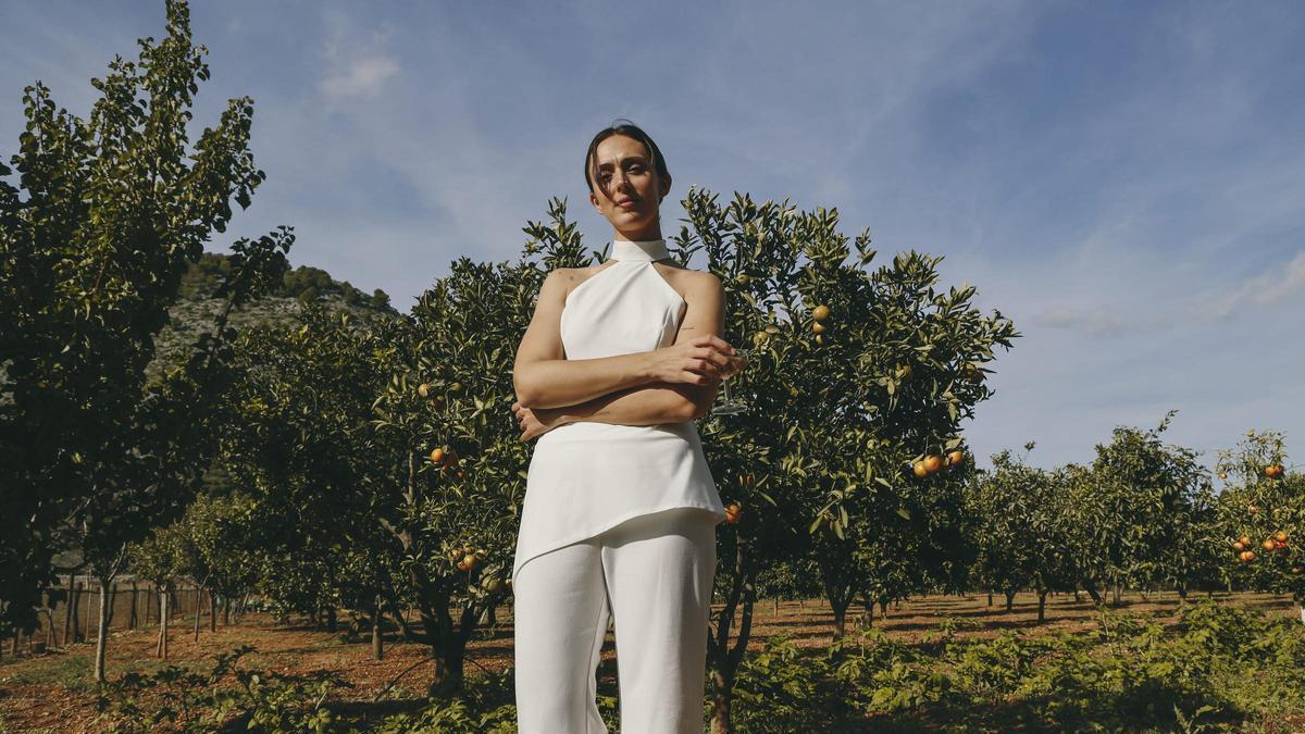 Un dels vestits de núvia de Carme Vidal, de la seva col·lecció 'Mon Cor' inspirada en Mallorca.