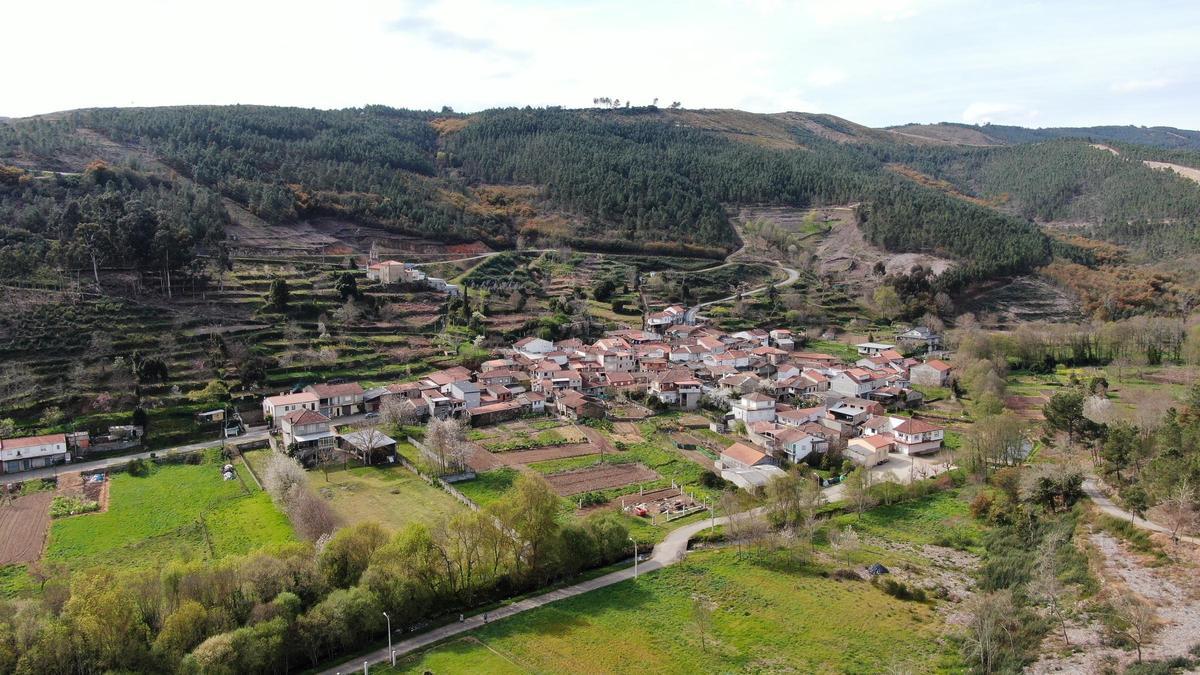 Aldea Modelo de Infesta (Monterrei), donde se desarrollará uno de los 4 pilotos del proyecto Aldealix junto al de Cerdedo-Cotobade, Arcos de Valdevez y Vila Pouca de Aguiar.