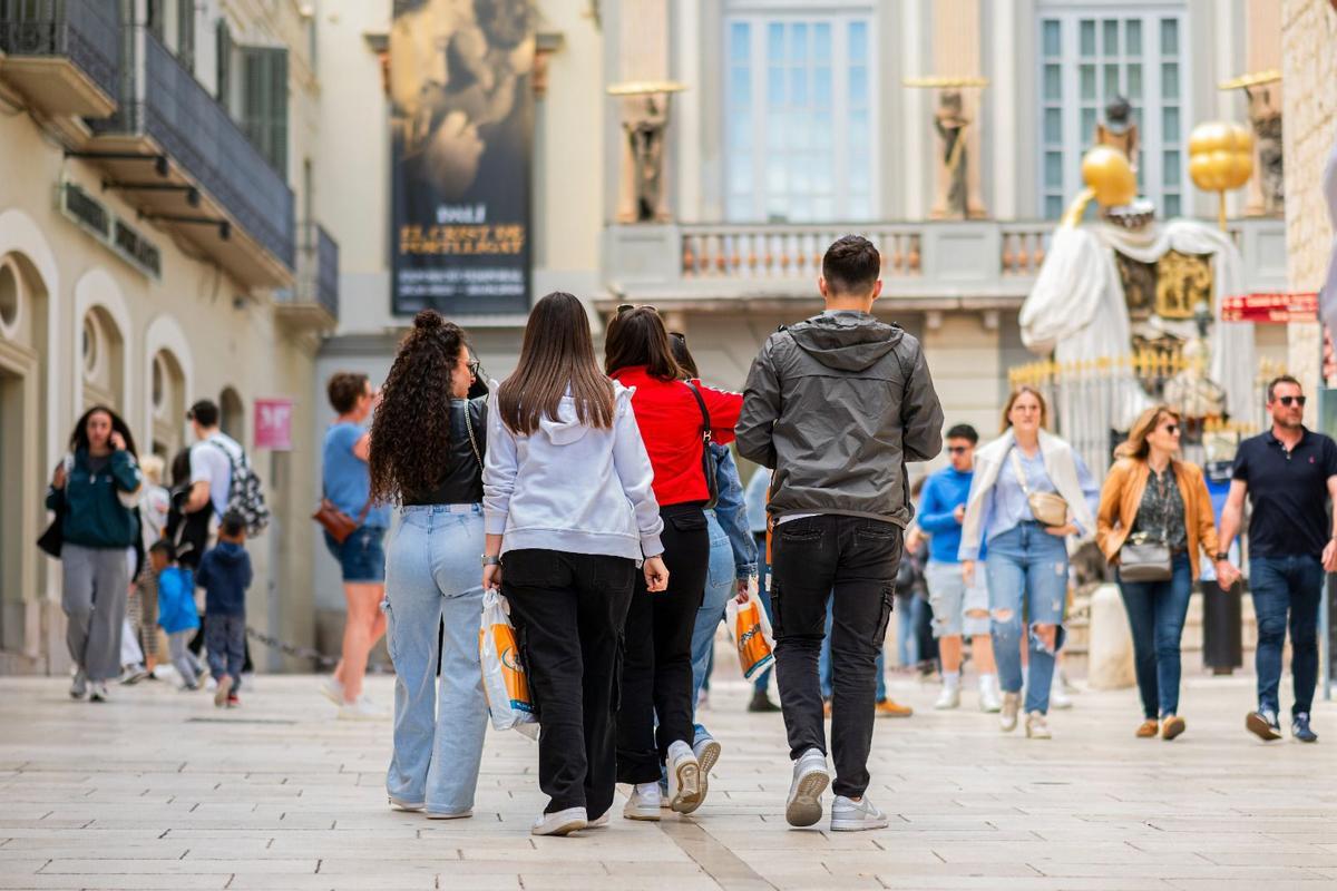 La zona comercial de Figueres.