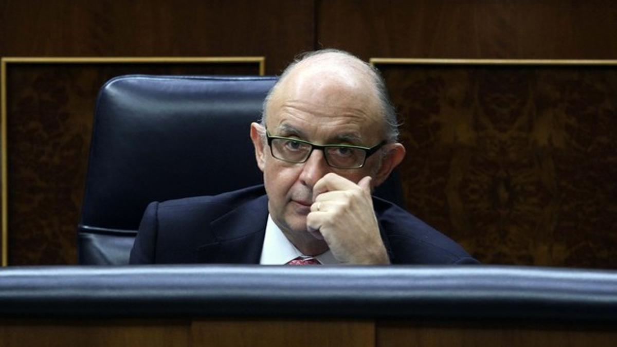 Montoro, en el pleno del Congreso del pasado día 12.