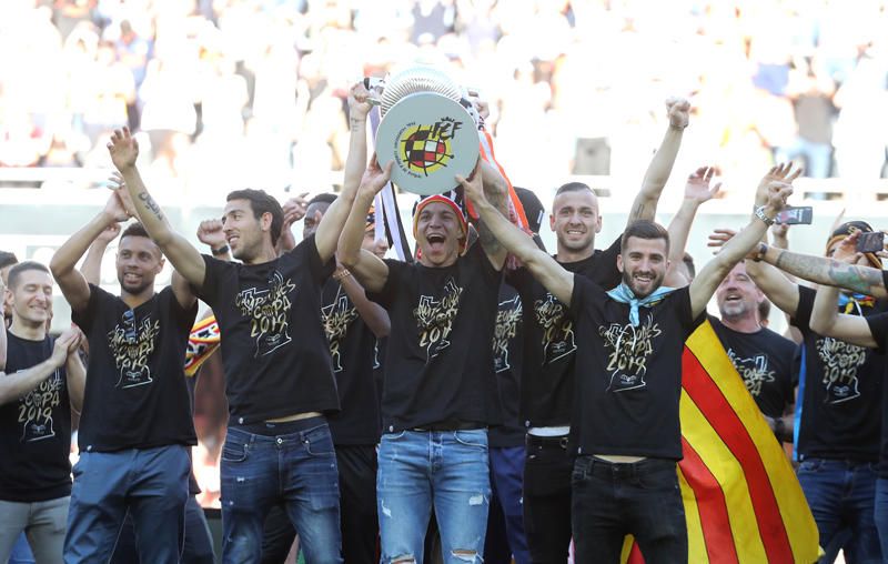 Celebración del Valencia CF campeón de Copa