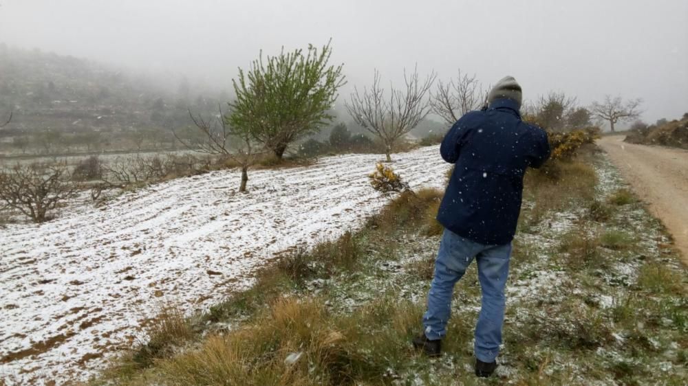 El interior de la provincia se tiñe de blanco