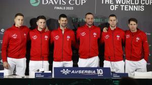 El equipo de Serbia en la Copa Davis 2023