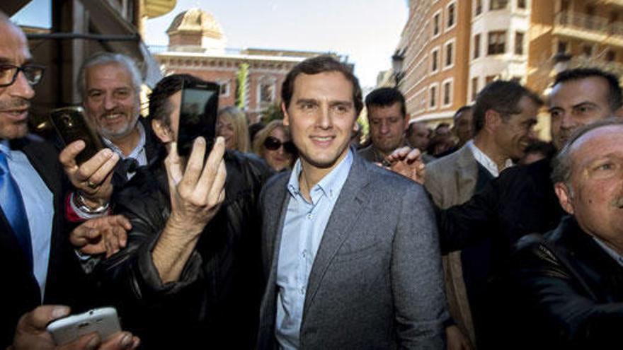 Albert Rivera, en Valencia.