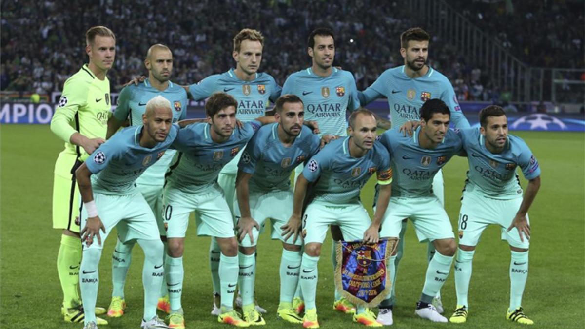 Este fue el once inicial del FC Barcelona