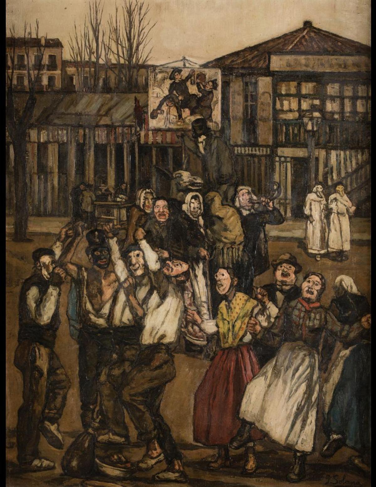 'Carnaval en las Ventas', de Gutiérrez Solana.