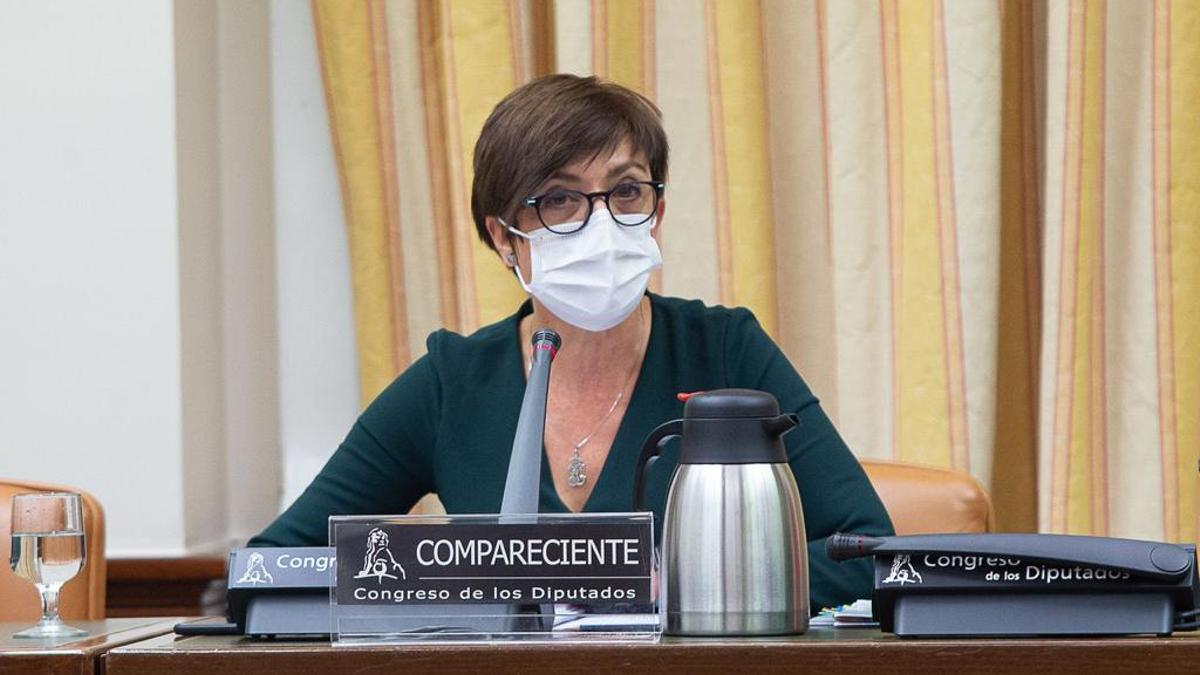 María Gámez, directora general de la Guardia Civil, en la comisión de Interior del Congreso