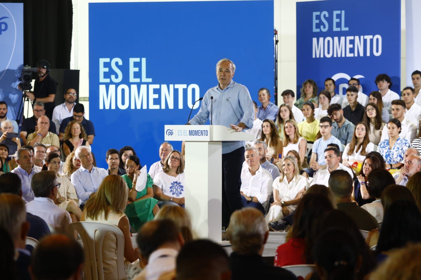 Alberto Núñez Feijóo celebra en Zaragoza un mitin a 7 días del 23J