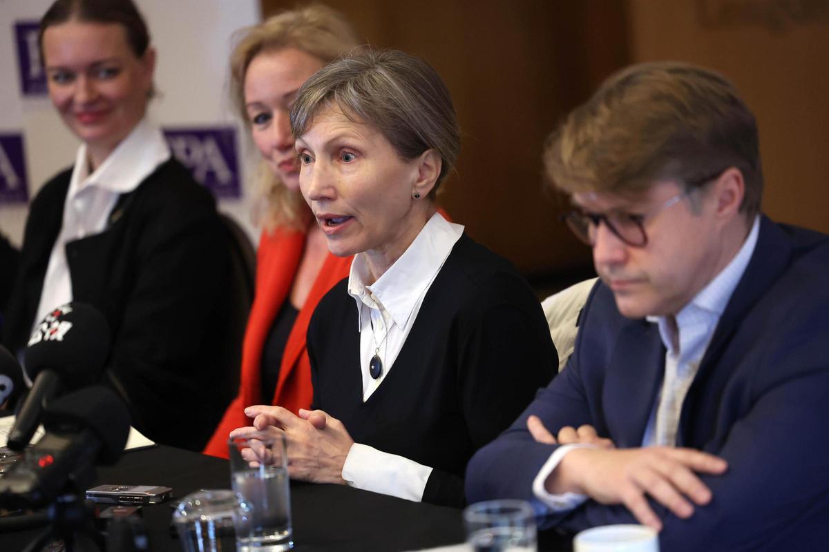 Marina Litvinenko, durante la conferencia ofrecida este miércoles en Londres.