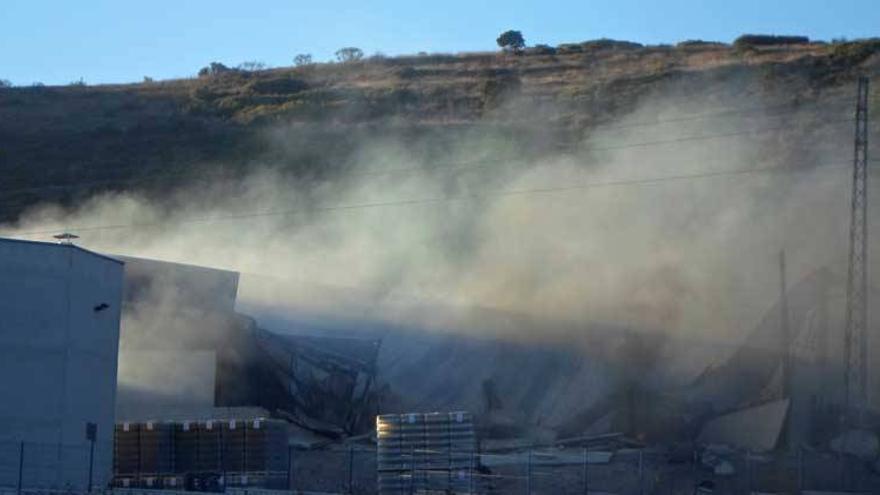 Bodegas López Morenas de Fuente del Maestre paralizan su actividad por los daños del incendio