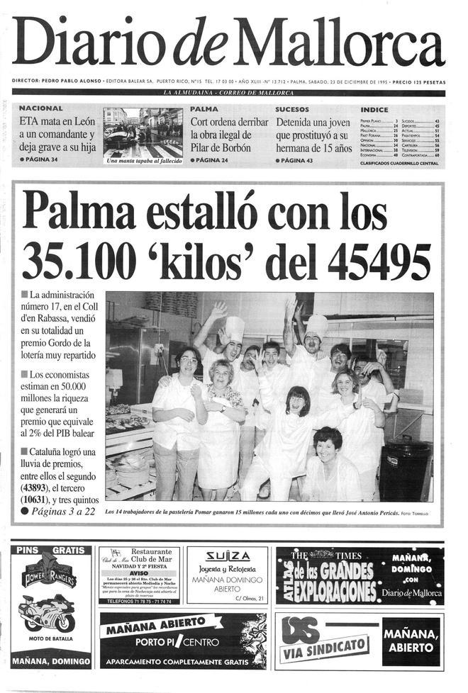 Así siguió Diario de Mallorca la fiesta por el Gordo en Palma