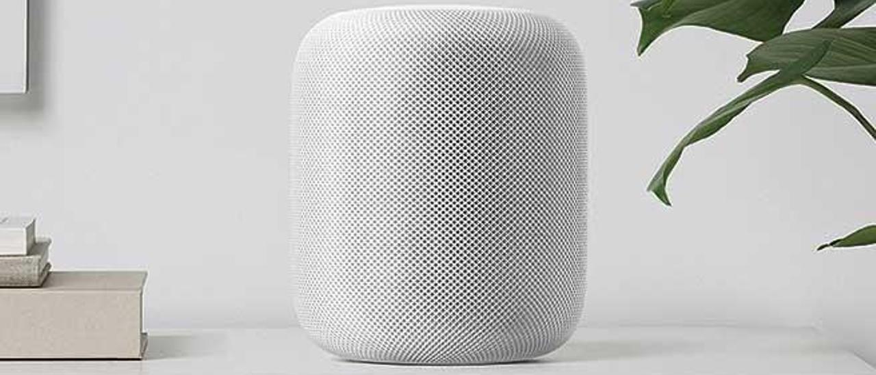 HomePod, el altavoz inteligente de Apple controlado por Siri.