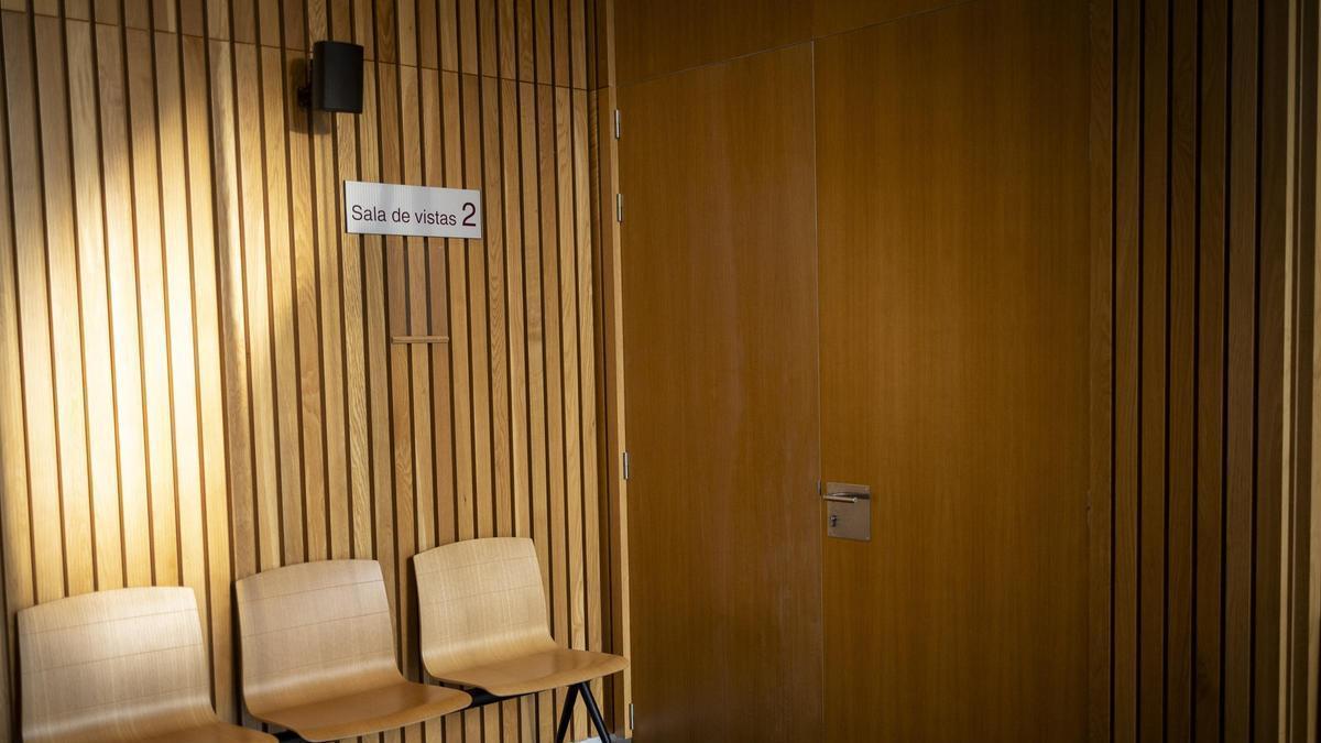 Imagen de recurso de una de las salas de vistas de la Audiencia Provincial de Zaragoza, donde este jueves se celebró el juicio.