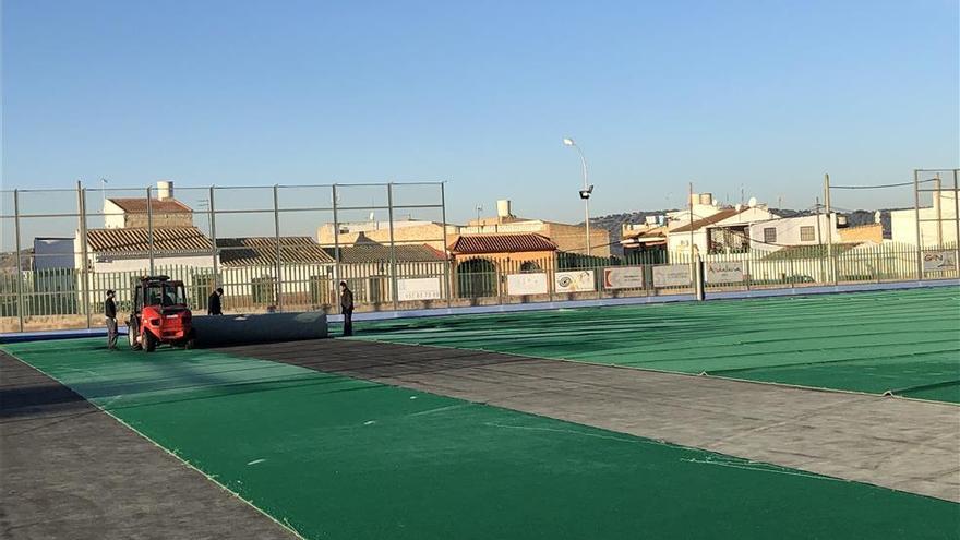 Comienzan las obras para arreglar el campo de hockey hierba