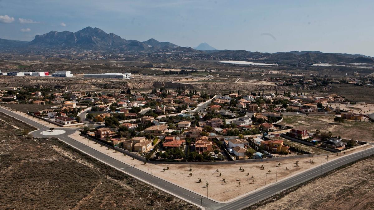 La urbanización Río Park en una de las fases urbanizadas.
