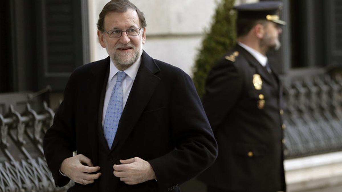 Mariano Rajoy llega al Congreso